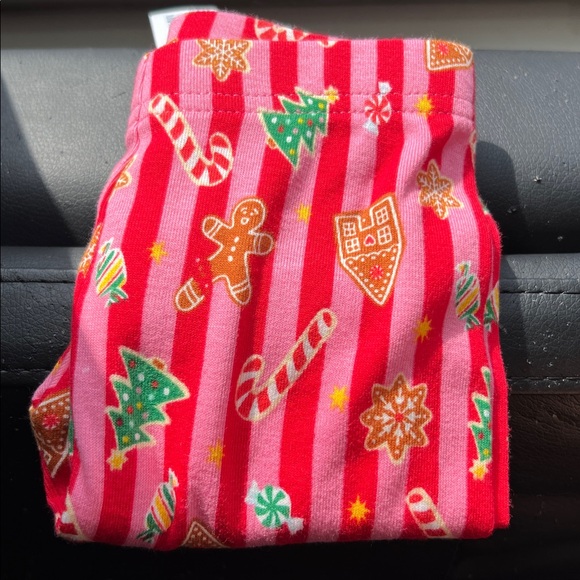 NWT Old Navy Red Gingerbread Kids Pajama Set 18-24M Unisex Festive Holiday - Picture 5 of 5